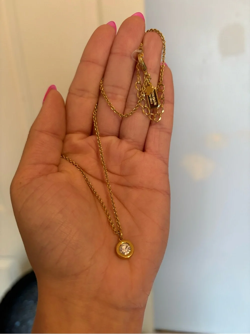 Kate Spade New Gold Single Rhinestone/Crystal Necklace - Picture 2 of 5